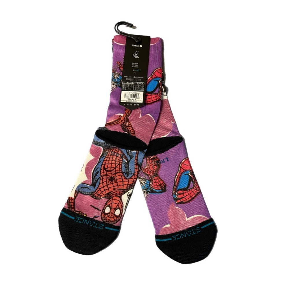 Rare Stance x Marvel Spider-Man “Spidey Senses Tingling” Crew Socks – Limited Ed - Picture 2 of 2